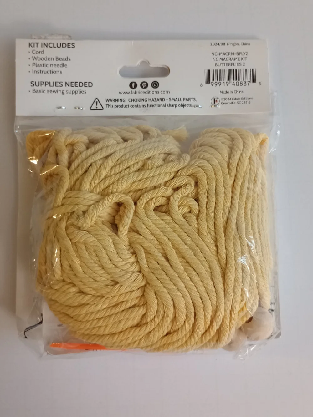 Fabric Editions this macrame